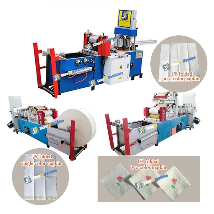 good quality full automatic paper tissue napkin folding machine 33