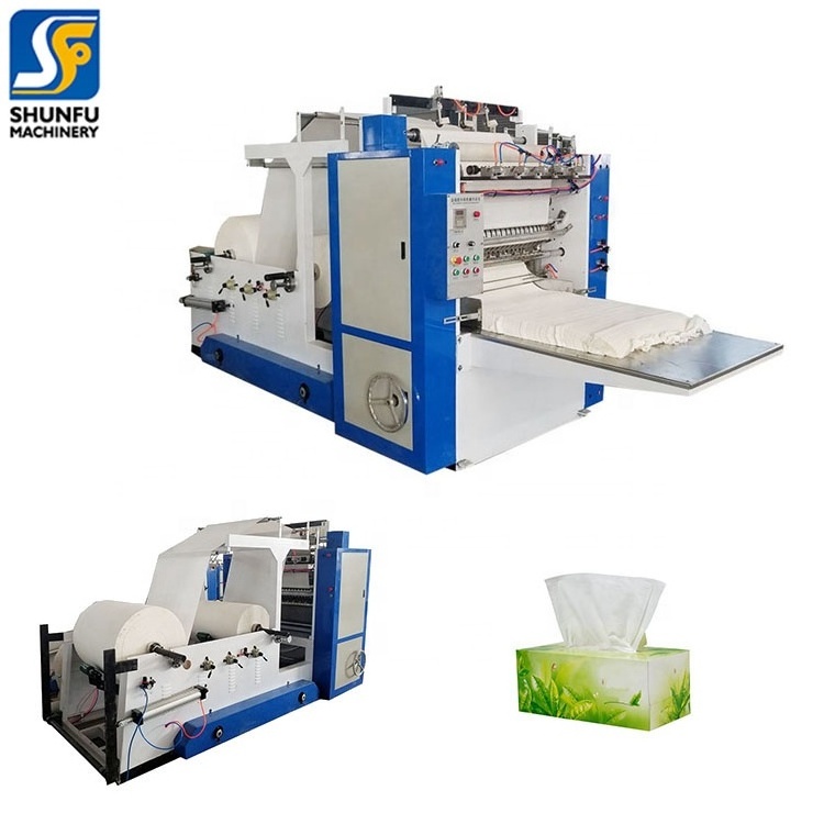 Small 3 Lane Automatic Paper Production Line facial/ pocket tissue paper making machine