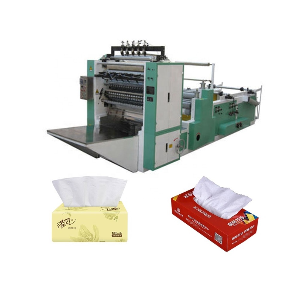 fully automatic facial tissue paper packing making converting machine 4l