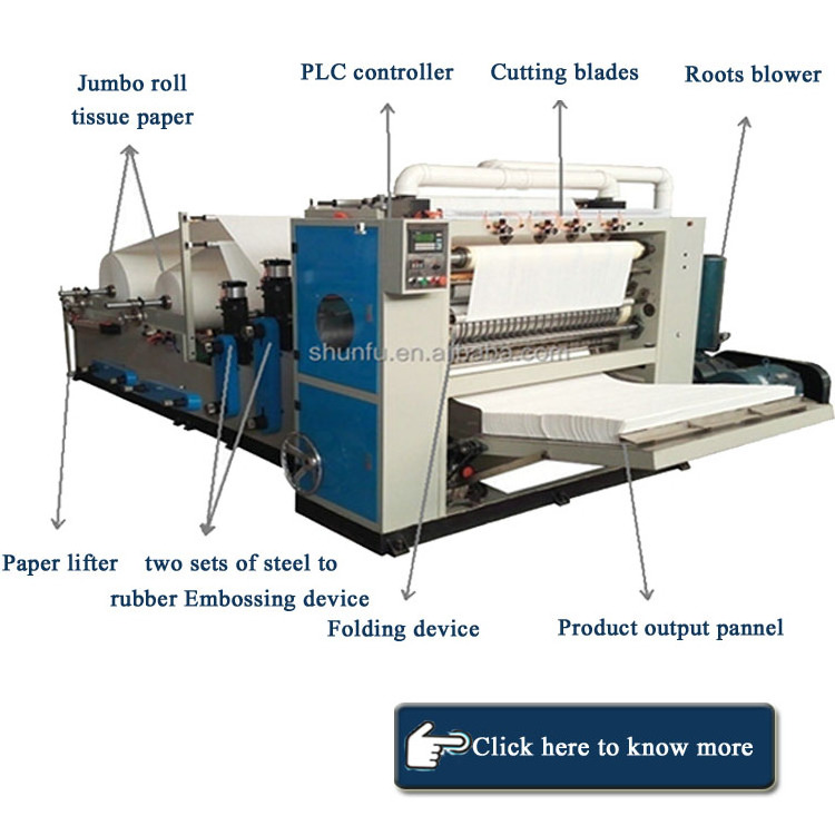 fully automatic facial tissue paper packing making converting machine 4l