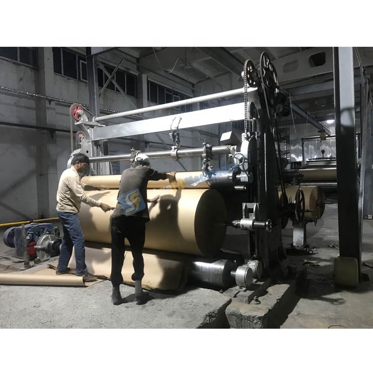 full set kraft paper machine line from waste paper pulper machine to final paper machine rewinder