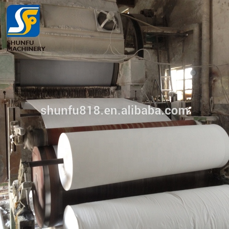 Waste paper recycling equipment/tissue roll making machine price/toilet tissue manufacturing machine