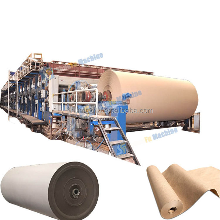 Old Carton Cardboard recycling plant/kraft paper machine with easy to operate