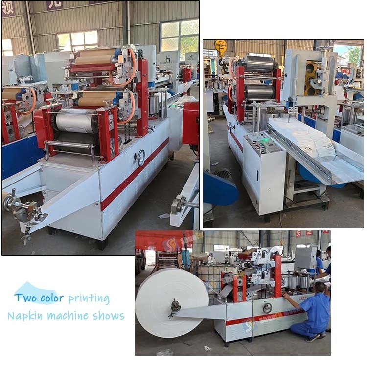 restaurant use napkin tissue paper production folding machine tissue price