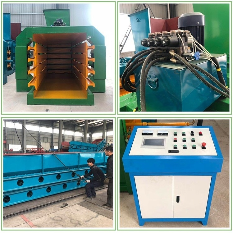 rope type aluminium cans press waste scrap tire baler machine for sale