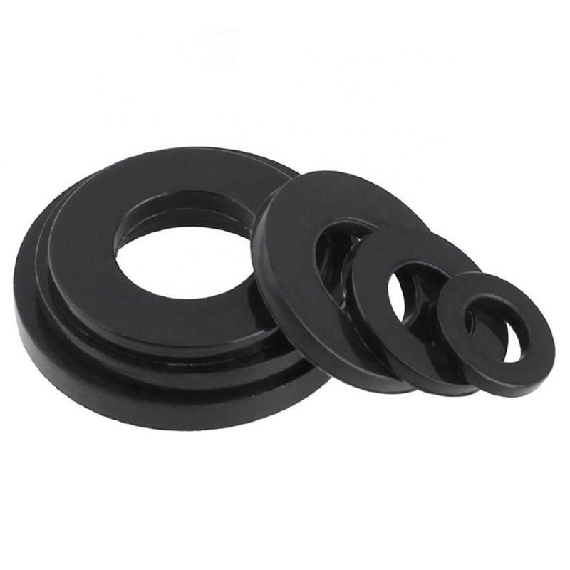 Nylon Plastic Non-Toxic Black M6 M8 M10  Flat Washers Shims