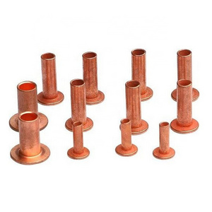 M4-M6 Copper DIN 7338B Flat Head Half Hollow Semitubular Rivets