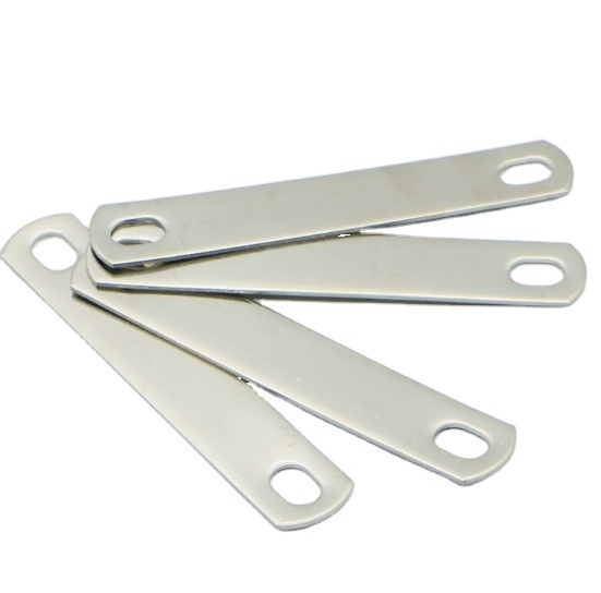 two holes 304 stainless steel U-shaped clip baffle plate square refrigeration washer clip pipe band clamp for U-shaped bolt