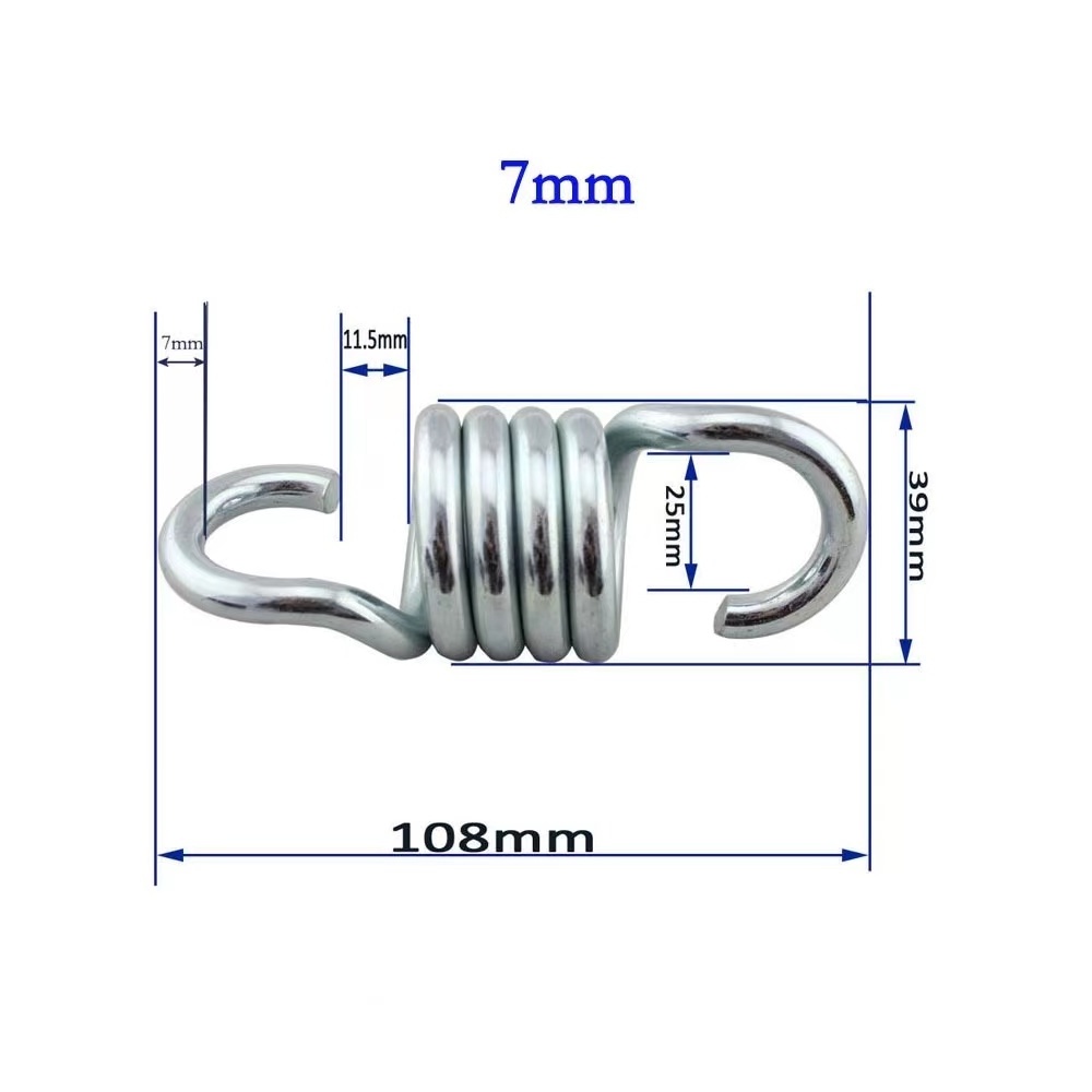 8mm Suspension Hooks Hammock Chair Spring Heavy Duty Tension Spring for Porch Swings