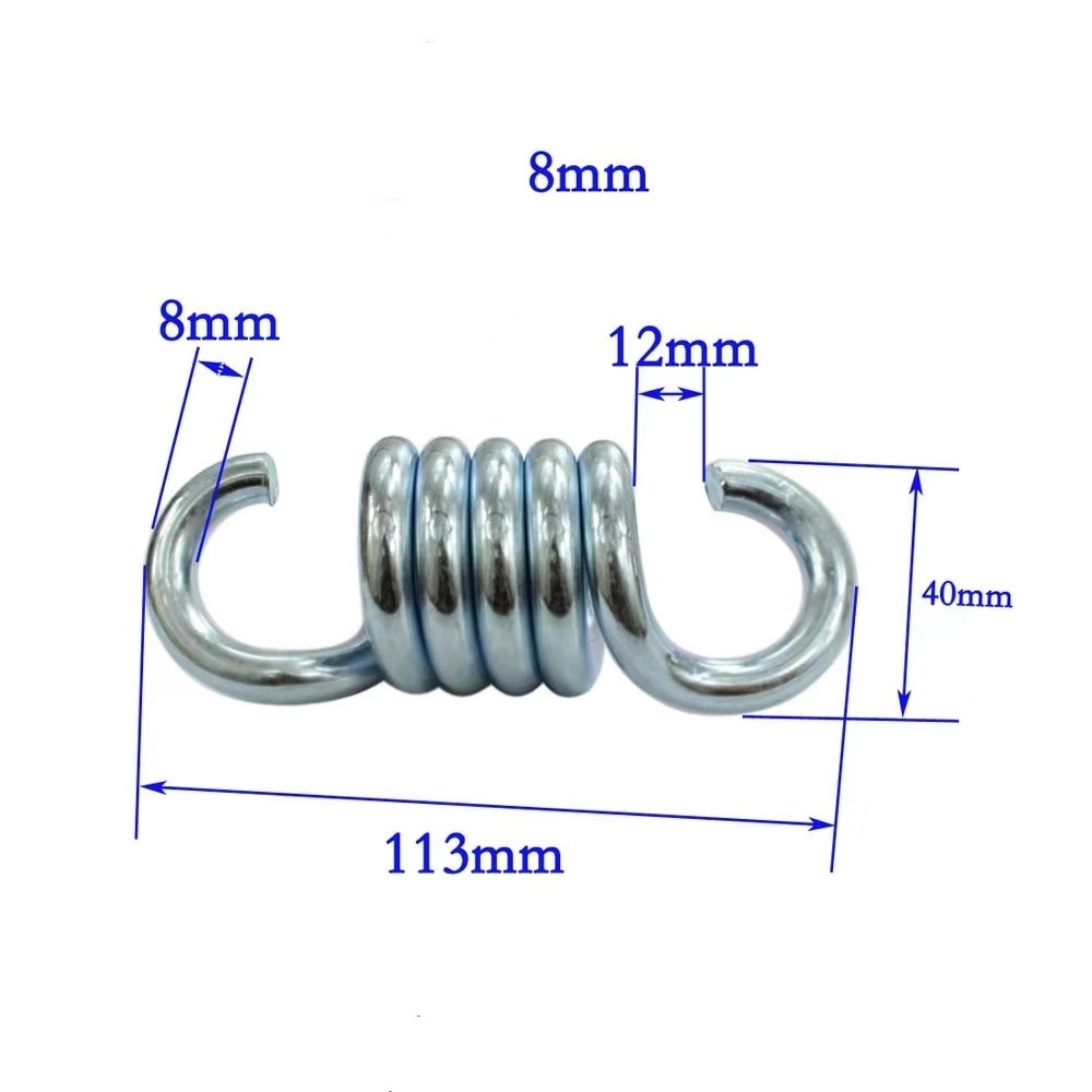 8mm Suspension Hooks Hammock Chair Spring Heavy Duty Tension Spring for Porch Swings