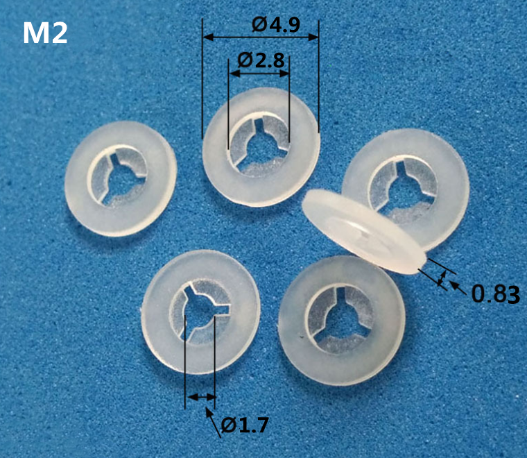 M2 M2.5 M3 M3.5 M4 M5 Custom Star Lock Washer Plastic Nylon Anti Loss Retaining Washer