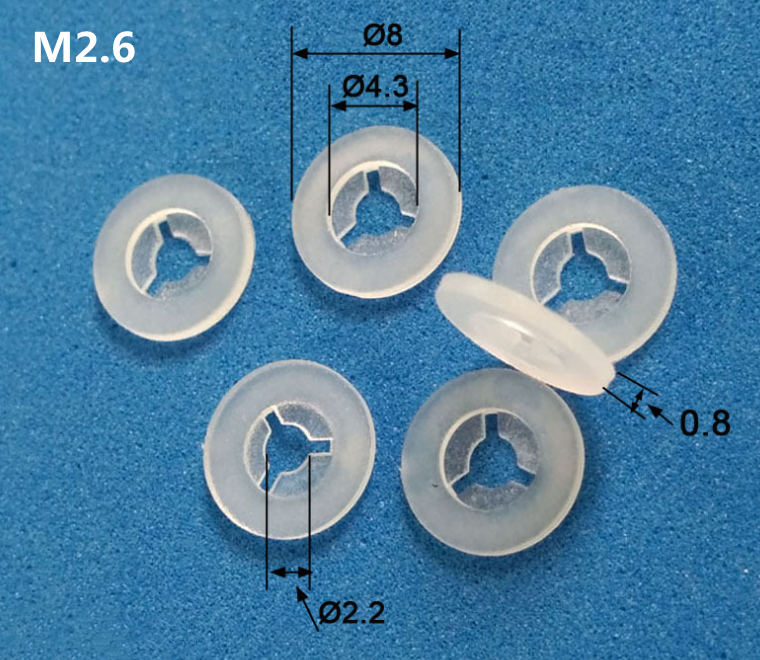 M2 M2.5 M3 M3.5 M4 M5 Custom Star Lock Washer Plastic Nylon Anti Loss Retaining Washer