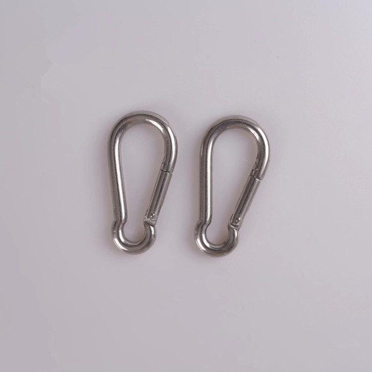 M4 M5 M6 M8 M10 M12 Stainless Steel Spring Snap Hook Key Chain Hook Climbing Carabiner