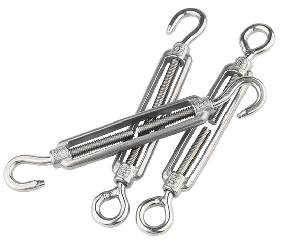 M4 M5 M6 M8-M16 Stainless Steel 304 OC Eye Turnbuckle Hook For Wire Rope Tension Sun Shade Tent