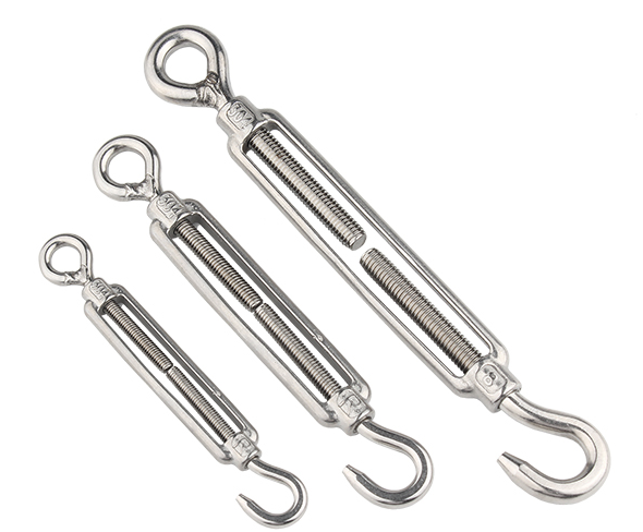 M4 M5 M6 M8-M16 Stainless Steel 304 OC Eye Turnbuckle Hook For Wire Rope Tension Sun Shade Tent