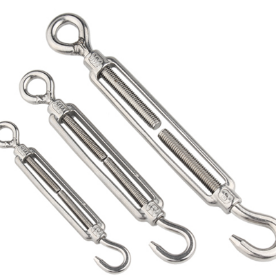 M4 M5 M6 M8-M16 Stainless Steel 304 OC Eye Turnbuckle Hook For Wire Rope Tension Sun Shade Tent