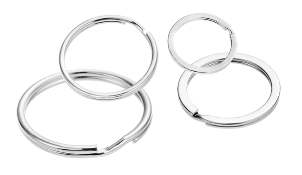 12mm - 38mm Stainless Steel 304  O Ring Keyring Round Split Ring Key Rings