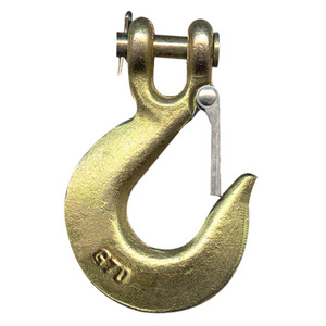 1/4 3/8 1/2 5/8 Grade 70 Steel Zinc Plated Clevis Ship Hooks With Safety Latch