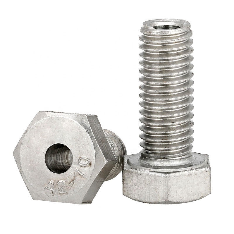 304 Stainless Steel Hollow Screws Through Hole Hex Bolts Lamp Fitting Hexagon Threading Screw M4 - M20