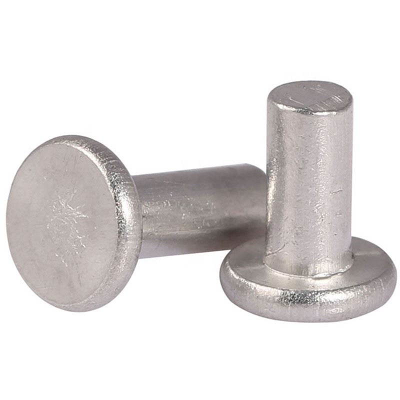 2 - 10mm DIN 7338 A Aluminum Flat Head Solid Rivets