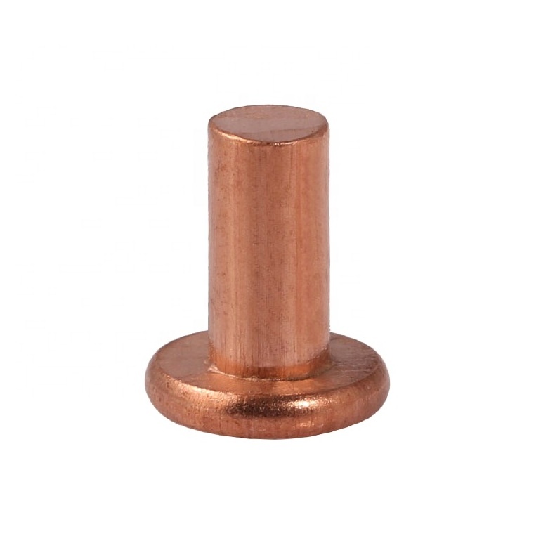 M2-M10 DIN 7338 Type A Copper Flat Head Solid Rivets