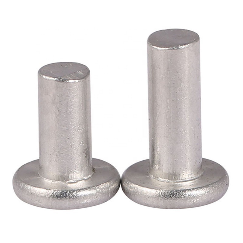 2 - 10mm DIN 7338 A Aluminum Flat Head Solid Rivets