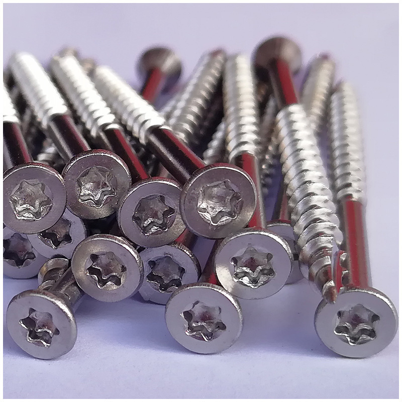 M4 M5 Stainless Steel 304 Countersunk Star Drive Countersunk Head Deck Screws for Wood