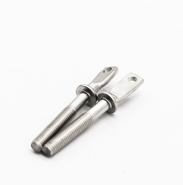 customized size stainless steel flat head flange pin bolt eye