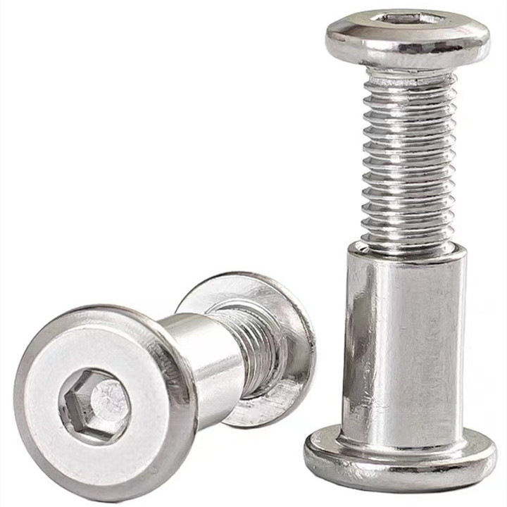 M3 M4 M5 M6 M8 M10 Stainless Steel 304 Hex Socket Flat Head Sleeve Barrel Nut and bolts