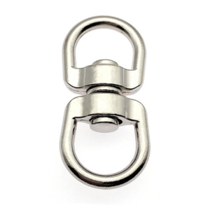 3/8 - 1 1/4 Nickel Plated Zinc Alloy 8 Shaped Double Ended Eye Swivel Hook