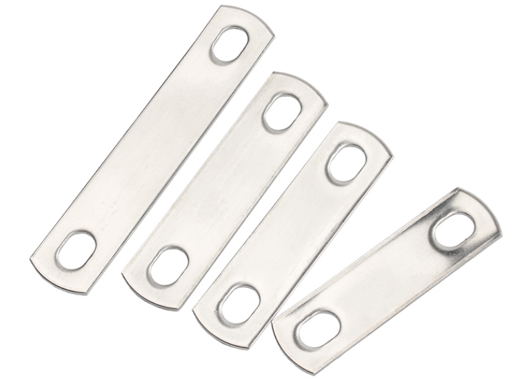 two holes 304 stainless steel U-shaped clip baffle plate square refrigeration washer clip pipe band clamp for U-shaped bolt