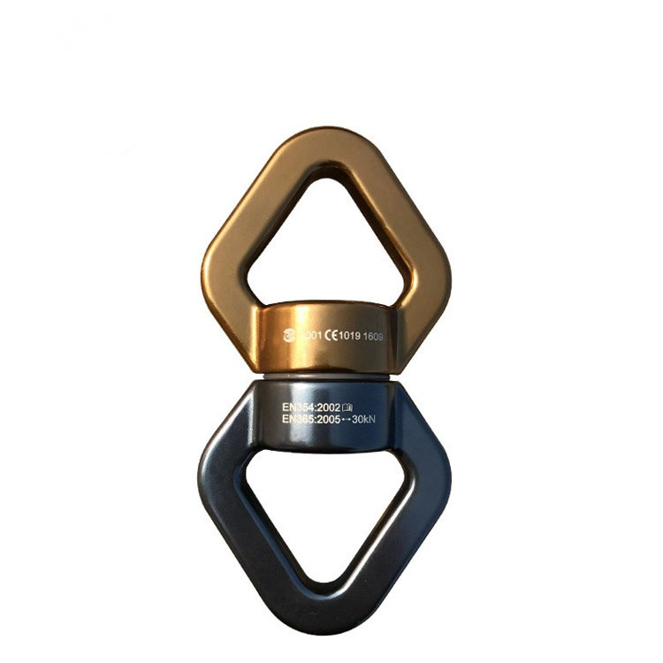 360 Degree Free Rotation Climbing Carabiner Hook 30KN Climbing Swing Swivels