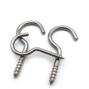 customized Zinc plated open eye self-tapping C hook screw