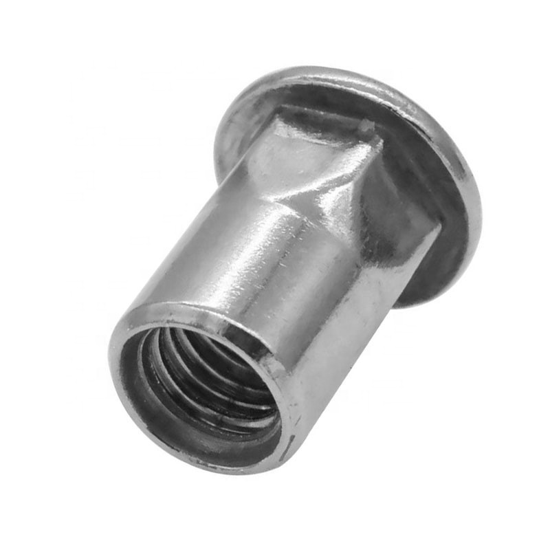 304 Stainless Steel M3 - M12 Flat Head Half Hex Body Rivet Nuts Revit Nuts