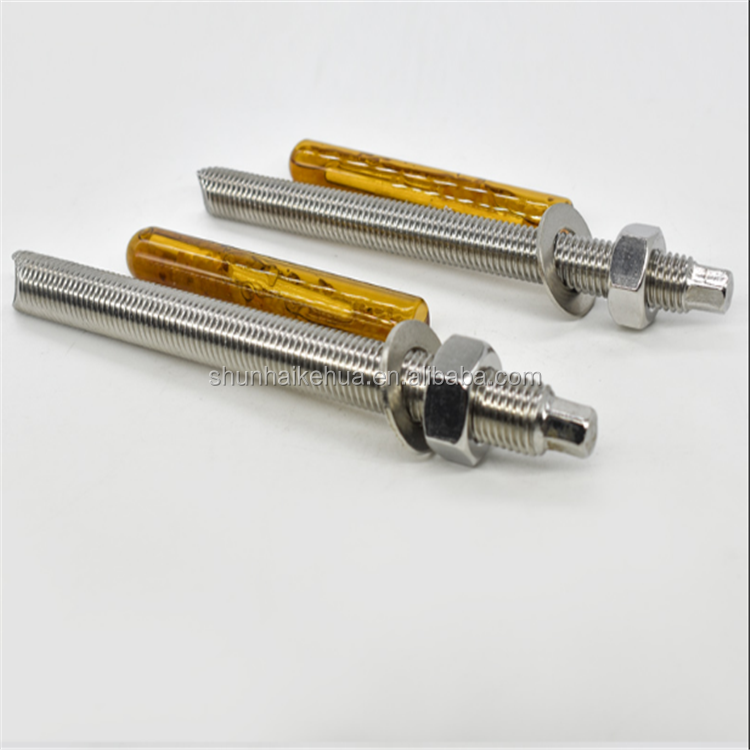 A4 316 Stainless Steel Chemical Stud Bolt Anchor m8-m24