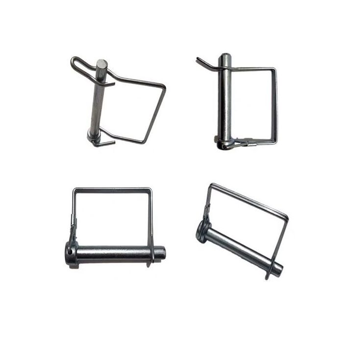 M5 M6 M8 M10 M12 Sliver Square Shape Head Shaft Wire Locking Pin Safty Coupler Pin for Farm Trailers