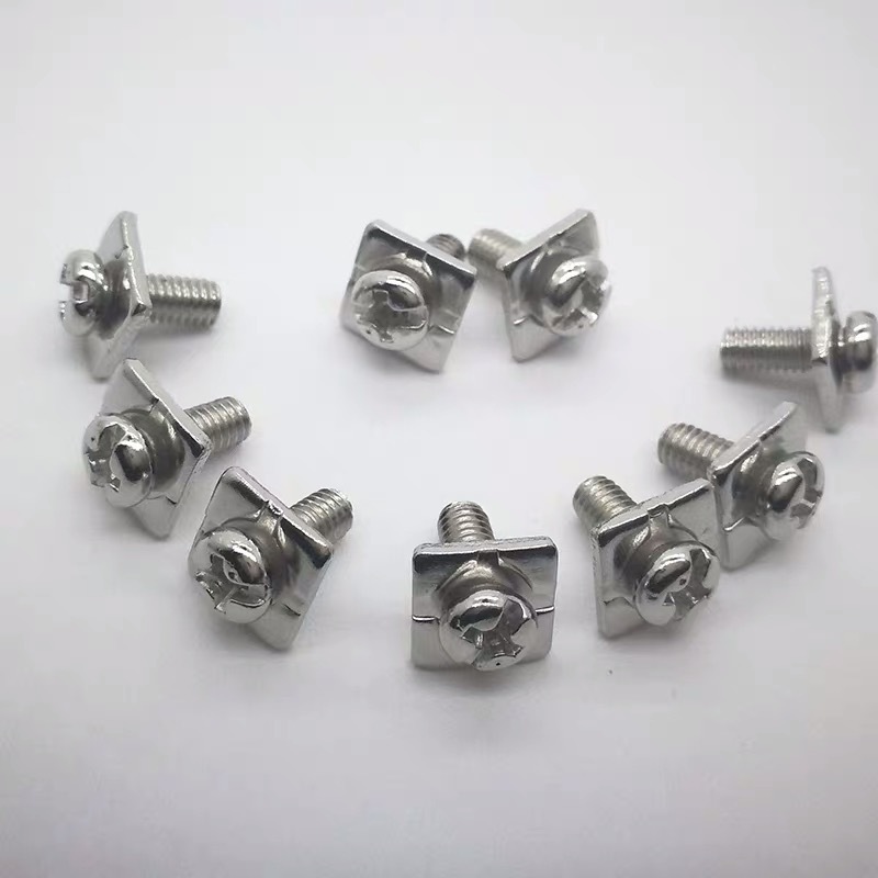 M3 M3.5 M4 Cross Pan Head Terminal SEMS Screw with Square Washer