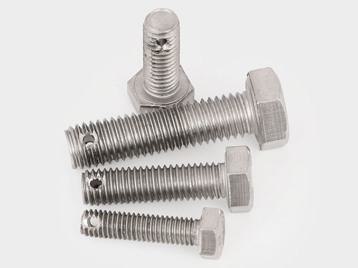 M6-M24 Stainless Steel 304 Hexagon Bolts With Cotter Pin Hole