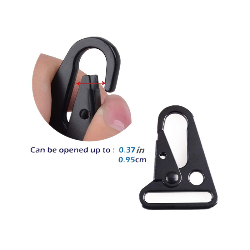 Zinc Alloy Olecranon Metal Hook Sling Clip Clasp Carabiner Snap Hook for Backpack Webbing Belt