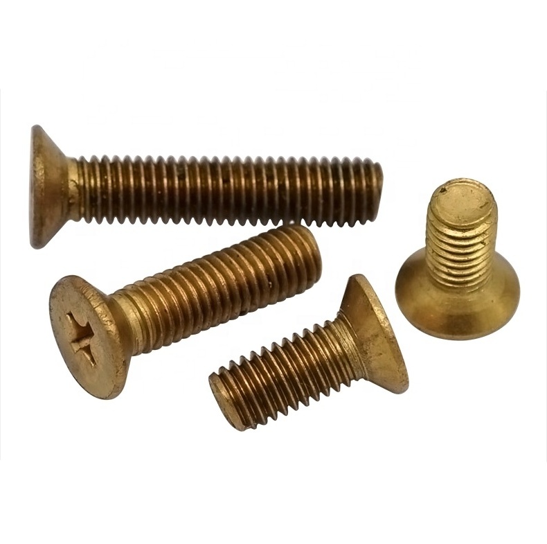 M2 - M12 Brass Cross recessed countersunk head screw