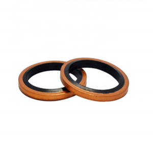 Bonded Washer Nitrile Rubber Gasket Metal Red Cooper Seal Ring Metric M6/8/10/12/14/18/20/22-60 Oil Drain Plug Washers