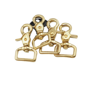 Solid Brass Trigger Clip Swivel Lobster Clasps Snap Hook for Leather/Bag/Belt/Dog Leashes