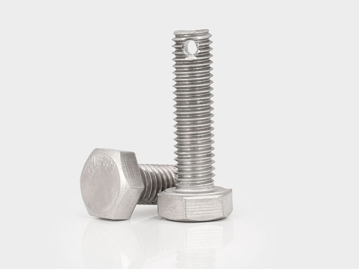 Stainless Steel 304 Hexagon Bolt With Cotter Pin Hole