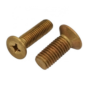 M2 - M12 Brass Cross recessed countersunk head screw