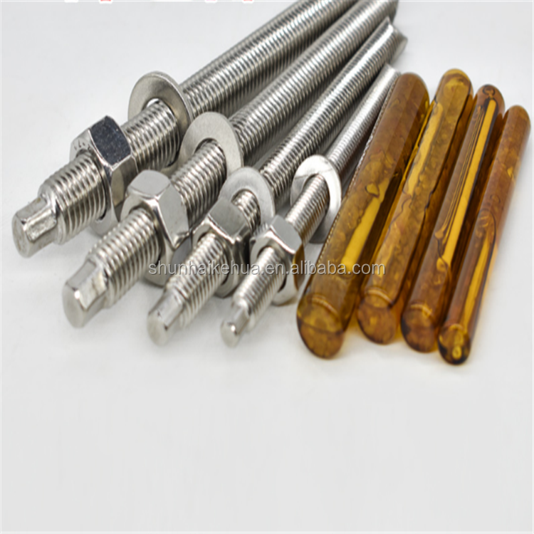 A4 316 Stainless Steel Chemical Stud Bolt Anchor m8-m24