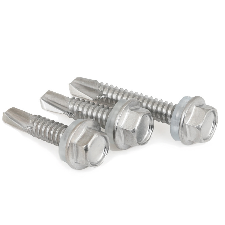 Wholesale Stainless Steel Tec Screws Hexagon Metal Roofing Self Drilling Screws For Wood 2-12 Mm