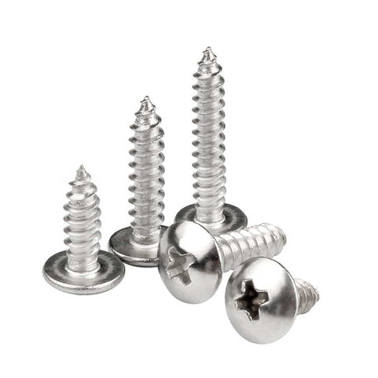 Wholesale JISB1122T Stainless Steel 304 mushroom Umbrella head self tapping screws