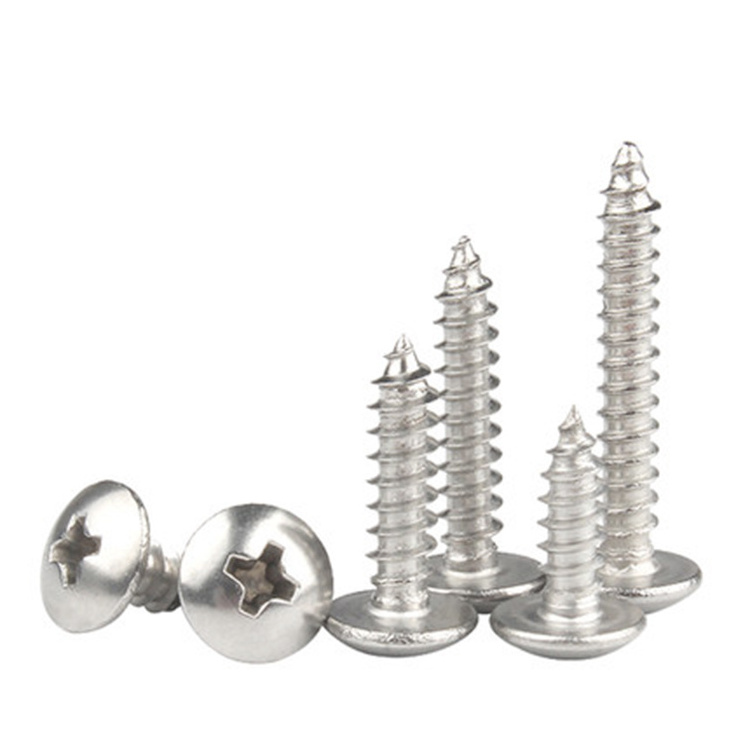 Wholesale JISB1122T Stainless Steel 304 mushroom Umbrella head self tapping screws