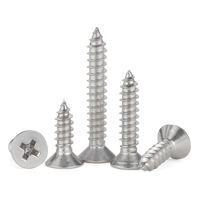 Custom M2 M3 M4 M5 M6 Stainless Steel For Wood Metal Gypsum Board Self Tapping Screw Fine Thread Collated Drywall Screw