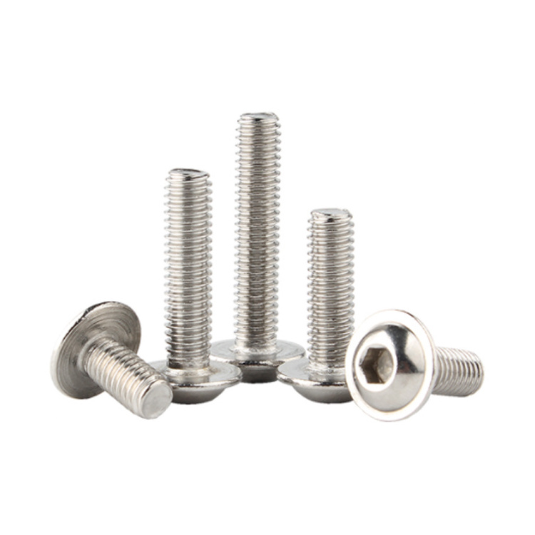 ISO7380-2 Stainless Steel Black Zinc Philips Flanged Button Head Hex Socket Machine Screw with Collar